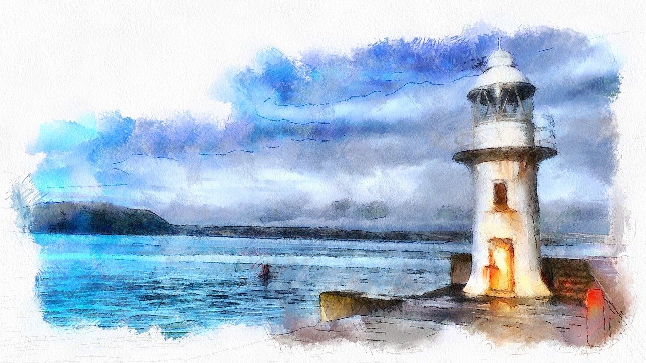 brixham, lighthouse, seaside
